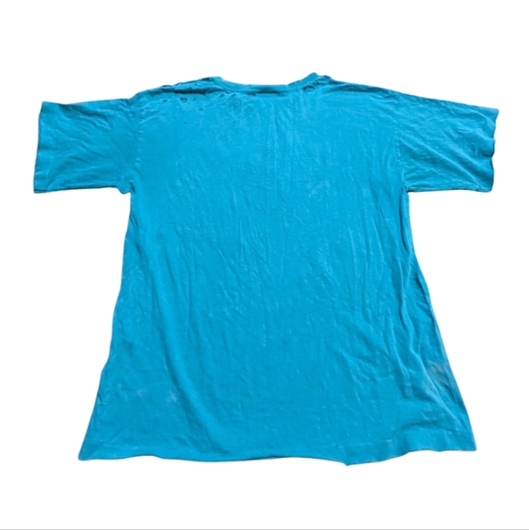 Vintage 90s Reebok Thrashed Single Stitch T Shirt Retro Large 80s Grunge - Picture 2 of 10